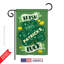Drapeau de jardin vertical décoratif à double face 13" x 18,5" irish chance spring st patrick