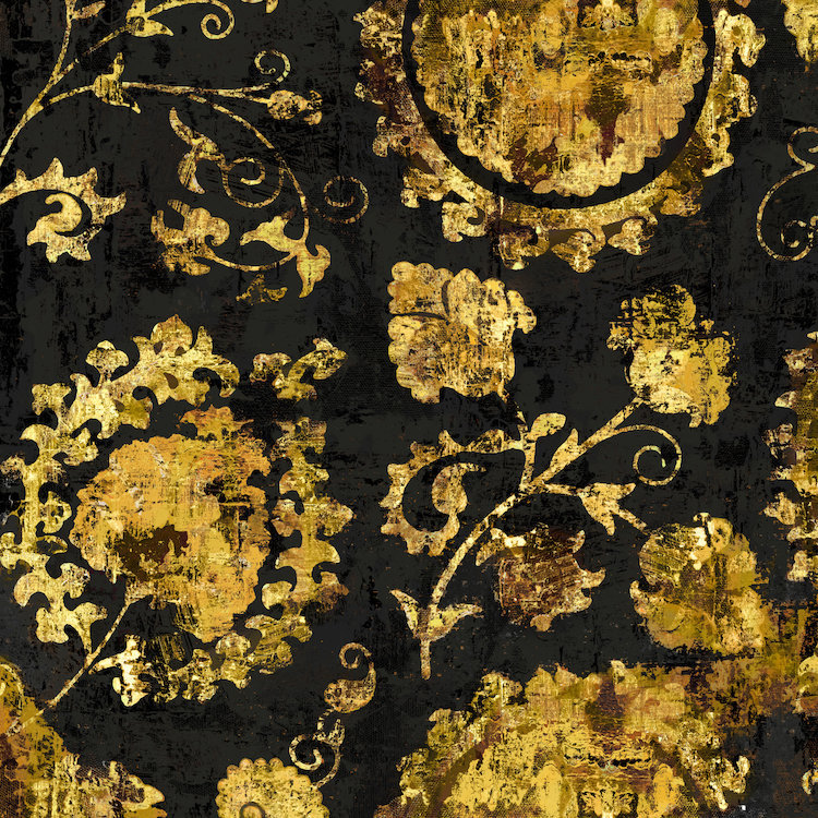 «Adornment in Gold II», impression sur toile, H 12 po x l 12 po x P 0,75 po, Toile tendue, Pas de tapis