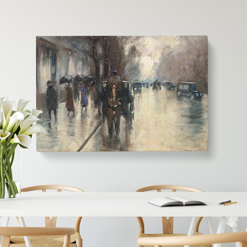 Under The Lime Trees by Lesser Ury - Wrapped Canvas, 35cm H x 50cm W x 3cm D