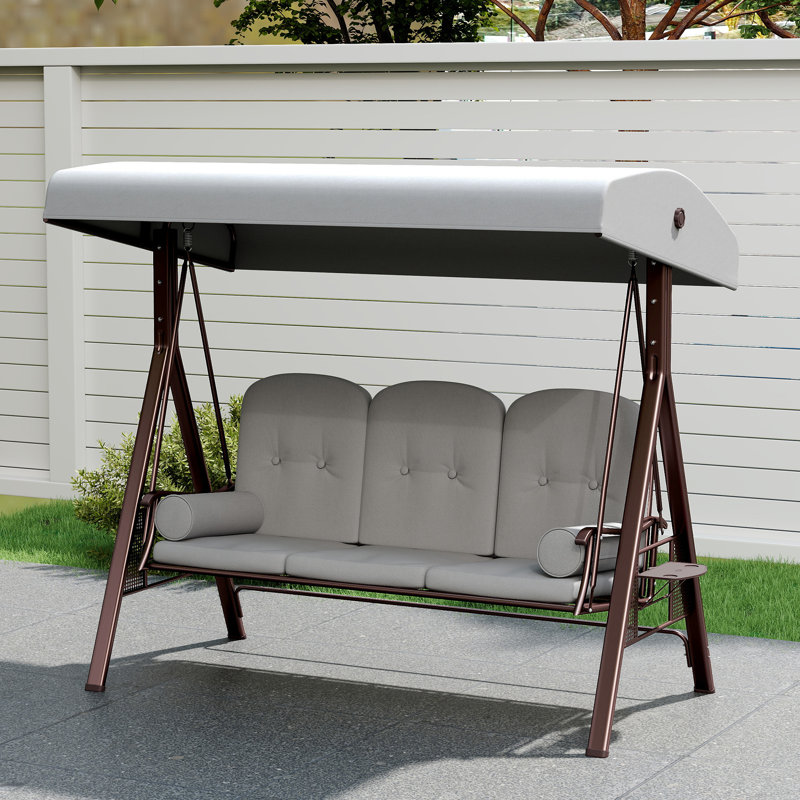 3 Person Porch Swing with Canopy