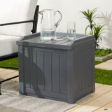 Suncast 22 Gallon Water Resistant Deck Box with Storage Seat
