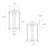 Modern 1-Light Glass Iron Outdoor Sconce Light Lantern Flush Mount Wall Sconce
