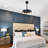 18" Minimalist Matte Black Integrated LED Ceiling Fan