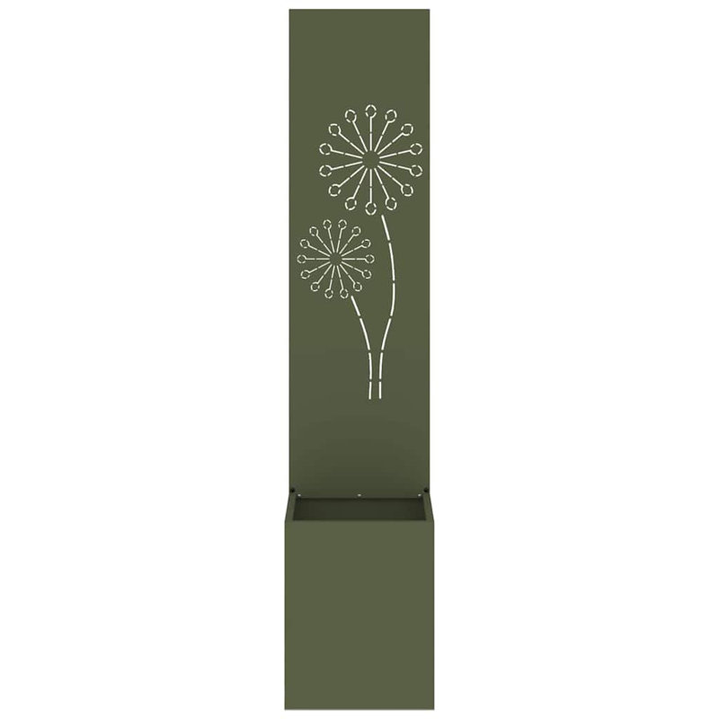 Planter Box, Olive Green, 140cm H x 32cm W x 32cm D