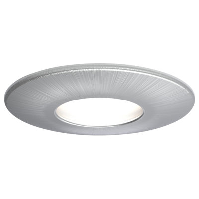 Fire-Rated Indoor Downlight (Satin Chrome) IP20 Rated Dimmable Spotlight Supplied with a 2200k - 6500k 345lm Smart GU10 Bulb - 4L1/2215