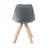 17.72'' H Velvet Upholstered Beech Side Chair-58375558