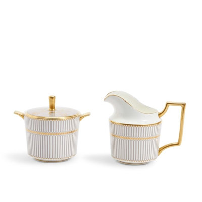 Anthemion Gray Sugar & Creamer Set