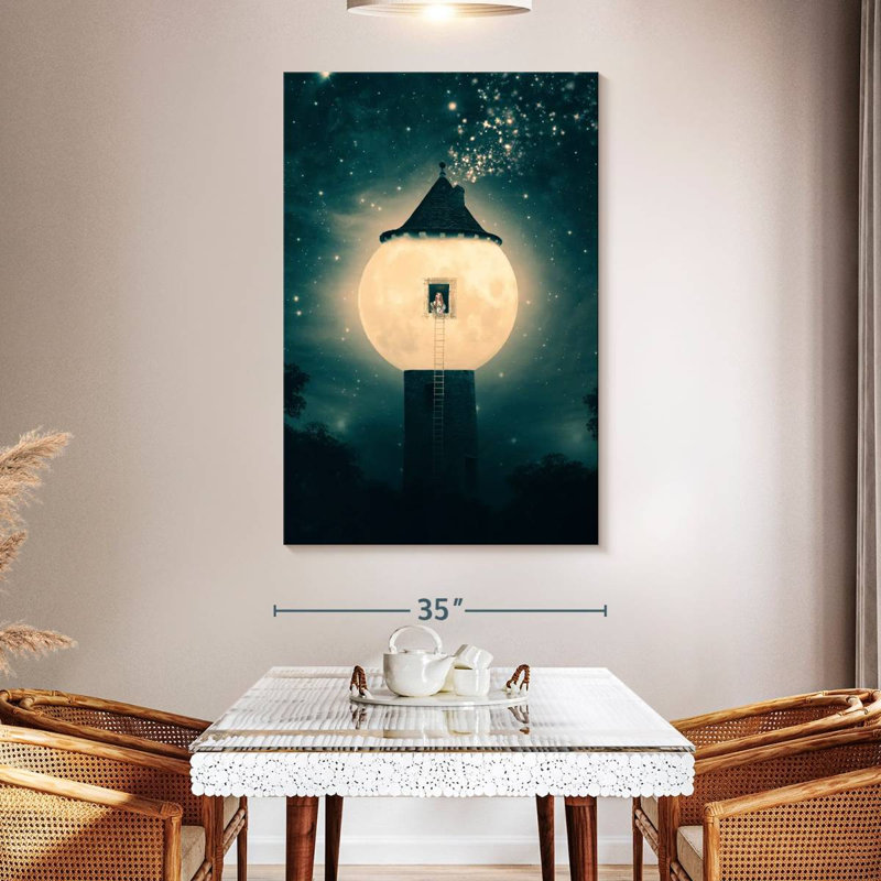 Oberle The Moon Tower, 51" H x 34" W