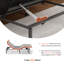 Structure de lit réglable ESHINE avec matelas hybride 14 po, inclinaison de l'oreiller, Massagae, télécommande et application sans fil, ports USB et de type C des deux côtés-157784495