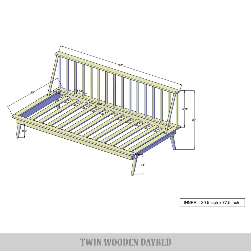 Kimitri Daybed, Brown