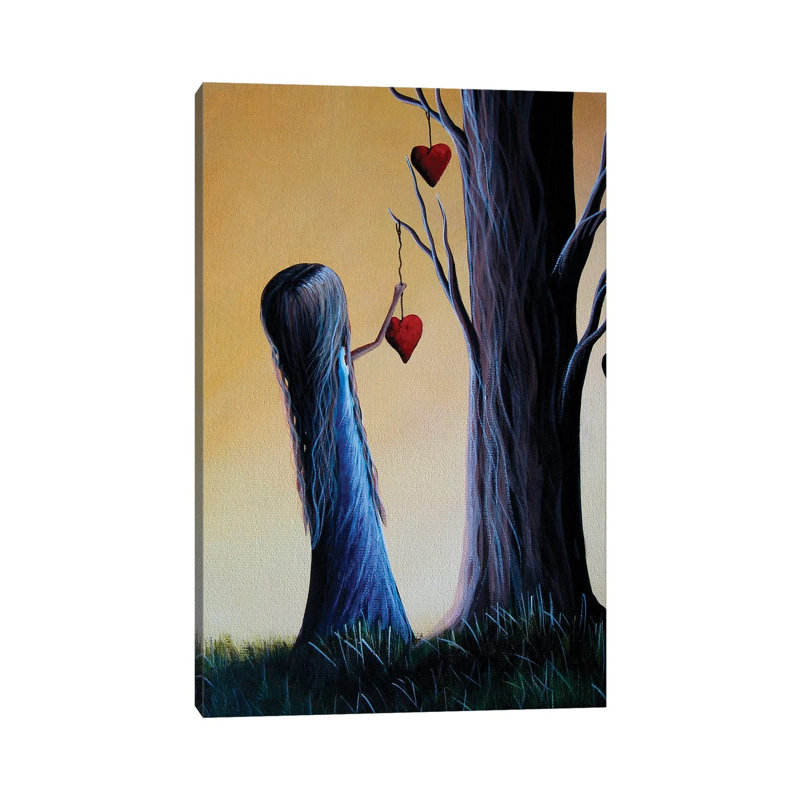 Cupid's Tree - Painting on Canvas, Wrapped Canvas, 20.32 cm H x 30.48 cm W