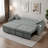 3 In 1 Convertible Sleeper Sofa Bed With Reclining Backrest, Pillows And Side Pockets-587081242