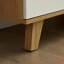 Buffet Buffet Armoire de rangement, Buffet Serveur Console Storge Armoire Poignée en bois massif Pieds de table pour la salle à manger Salon Cuisine Couloir
