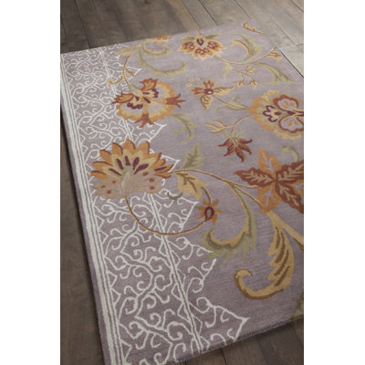 Bartz Authentic Hand-Tufted Handmade Multi-Color Traditional Floral Wool Area Rug