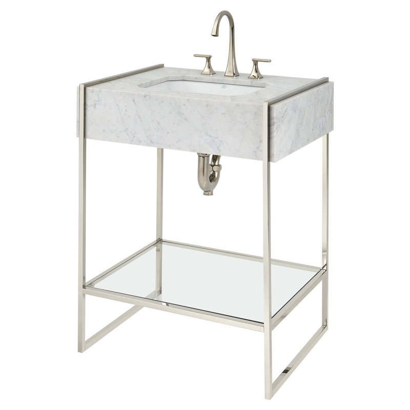 Belshire 30'' Console Frame, Platinum Nickel