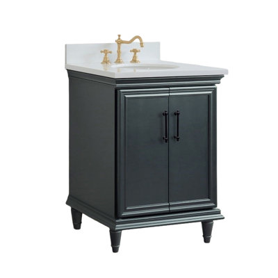Meuble-lavabo simple et lavabo ovale