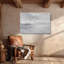 Toile abstraite grise, art mural blanc argenté - impression de texture neutre minimaliste, peinture industrielle moderne pour le décor du salon-503410460