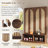 Farmhouse Hall Tree With Rattan Doors, Versatile 4-In-1 Seating Bench With 6 Hooks, Mid-Century Entryway Shoe Cabinet With Shelf For Living Room-2012105421
