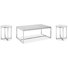 Table de bout rectangulaire Parkdale avec 2 tables de bout rondes
