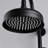 8" Rainfall And Handheld Shower In Matte Black With Sleek Design Look-126353116