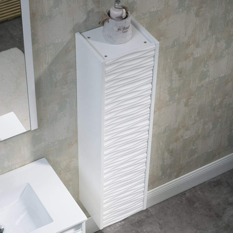 Azuolas Linen Cabinet, White