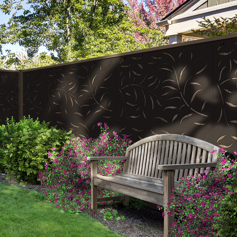Paravent en bois Wildflower H 4 pi x l 3 pi