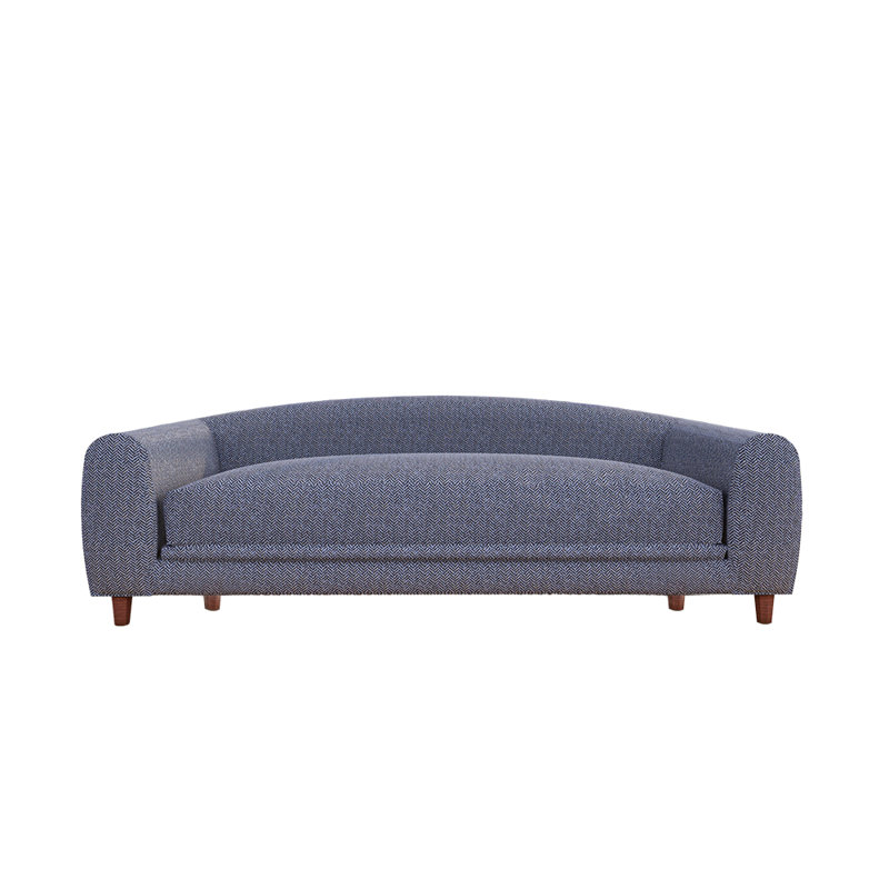 Dade Chevron Pet Bed, Grey, 11.8cm H x 52.8cm W x 41cm D, Large (18-32kg)