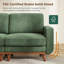 Modular Corner Sofa, L-shaped Couch With Movable Ottoman, Comfy Corduroy Couch With Spring Cushion-1116951051