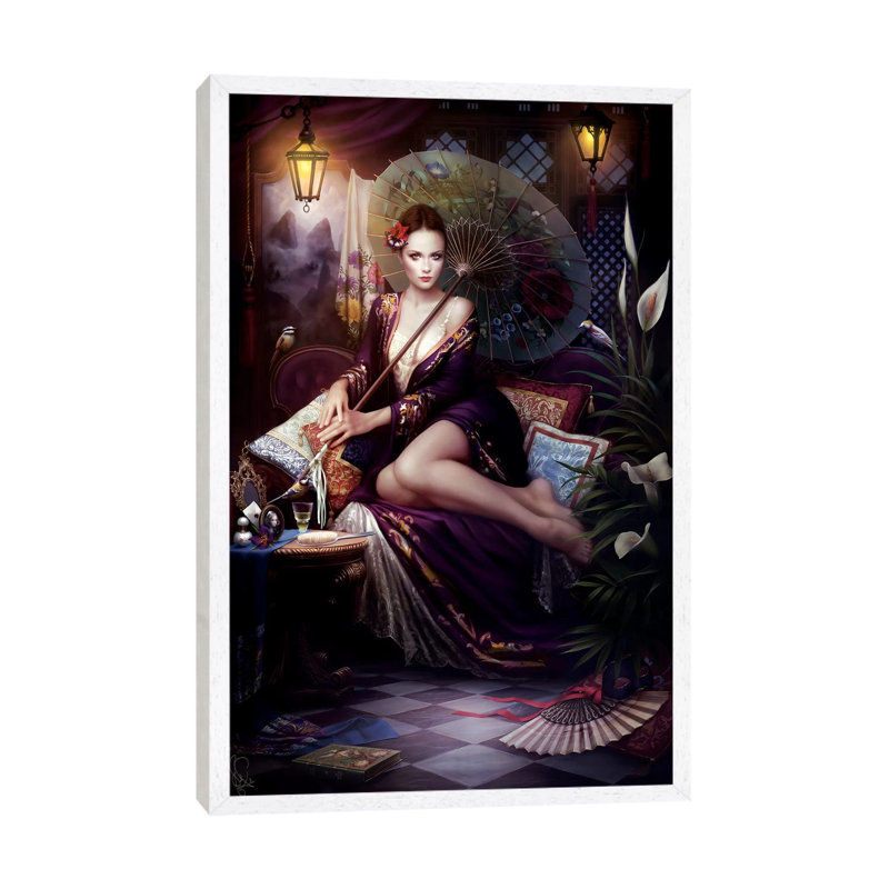 Anis by Melanie Delon - Print on Canvas, 101.6 cm H x 66.04 cm W, White Framed