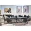Fauteuil rembourré gris Dooling