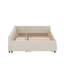  Lit plateforme tapissier avec port USB et gigogne-305539963