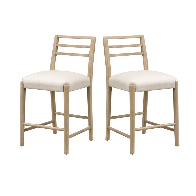 Tabouret de comptoir avec dossier échelle (ensemble de 2), Tabouret de comptoir