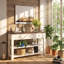 Table console à 3 tiroirs en pin massif Power Growth, dimensions : 124 cm (L) x 40 cm (P) x 76 cm (H).