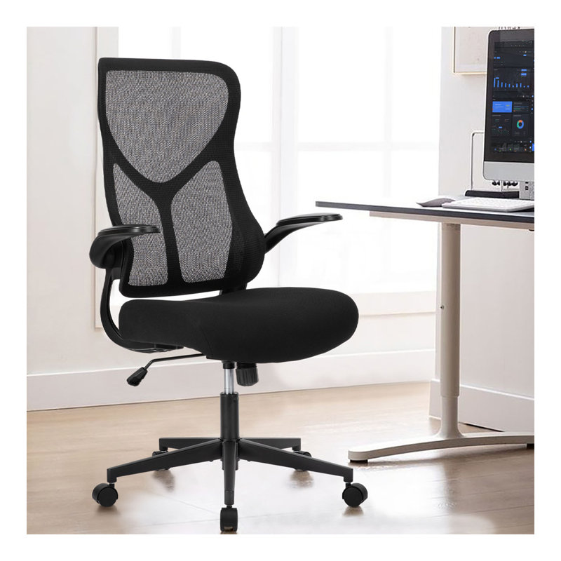 Fauteuil de bureau ergonomique à haut dossier ergonomique, Noir