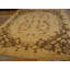 Tapis art déco chinois clair ivoire et brun