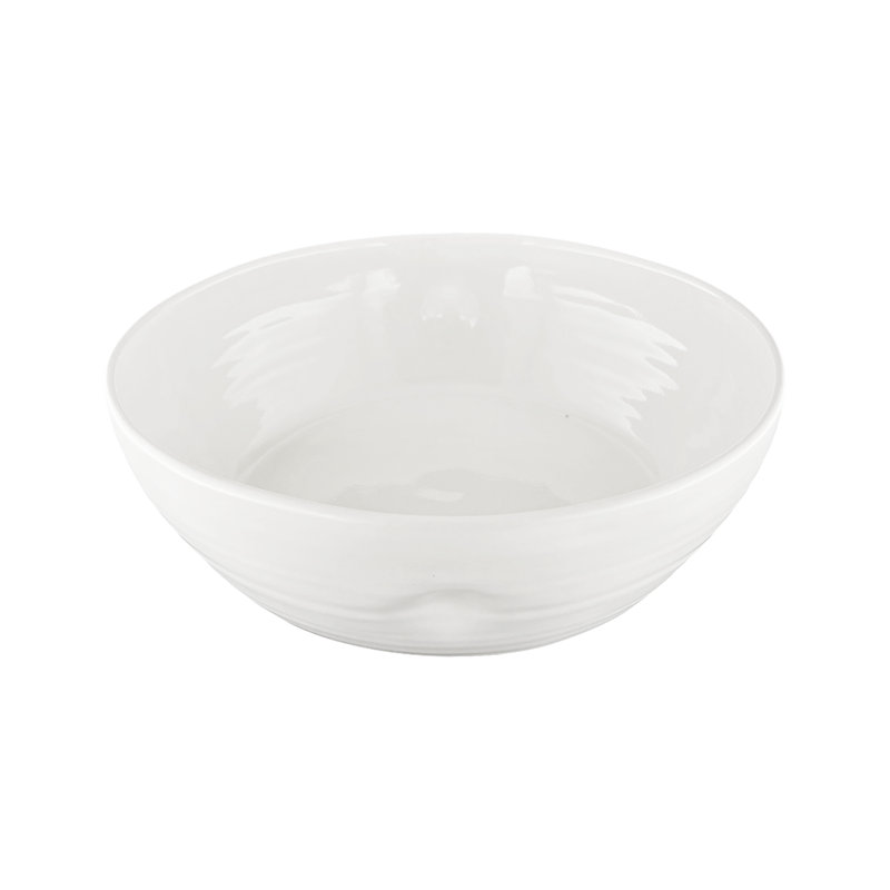Bol de service en grès Canvas Home, Blanc