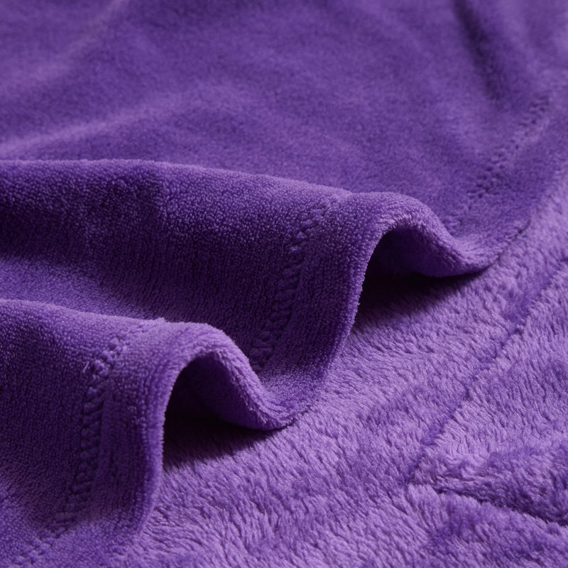 Jeté à capuche, Mauve