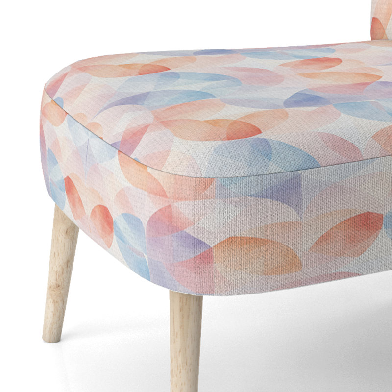 Chaise rembourrée Kids Patchwork, Chaise d'appoint sans accoudoirs