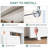 72"X80" Flat 2-Panel Smooth White Primed Molded Sliding Closet Doors With Installation Hardware Kit and Stain Nickel Flush Pull-119712237