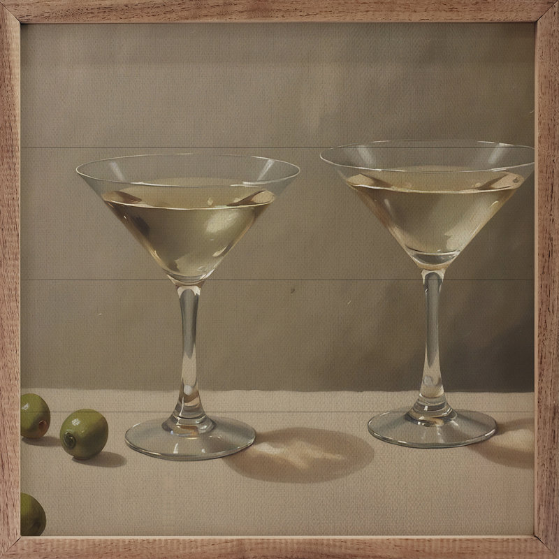 Fabrication de martinis, H 4 po x l 4 po
