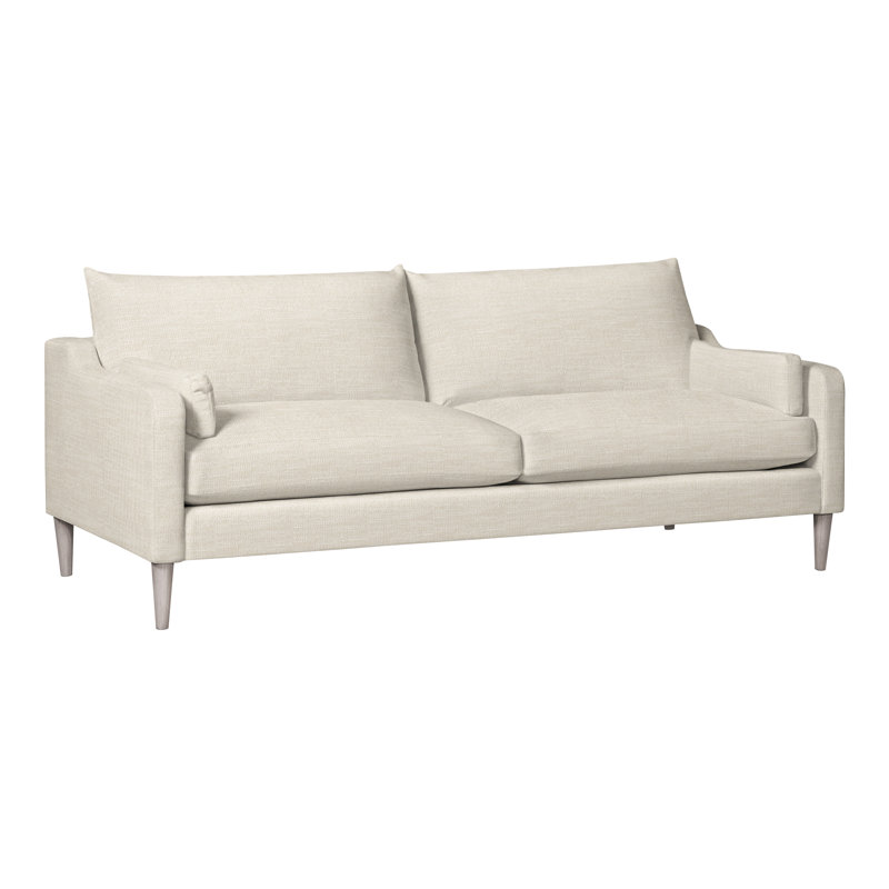 Canapé Thea, Mélange de polyester lin Tommy, Gris colombe