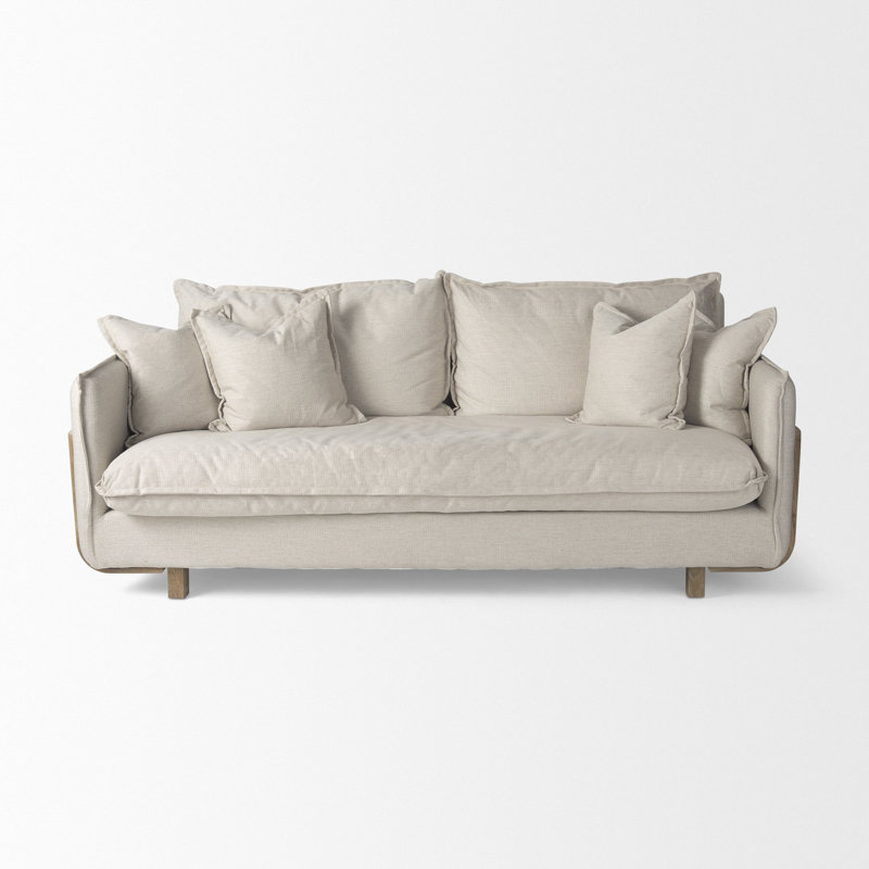 Tatianya Upholstered Sofa, Cream