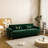 Rhum 85.63'' Velvet Tuxedo Arm Sofa-781853697