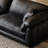Black Genuine Leather Modular Sofa