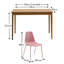 Whitewash Extendable Dining Table Set - 6 Seater - Burnt Dining Chairs-39961769