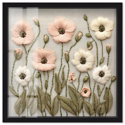 «Stitched Serenity I Shadowbox Print Farmhouse Decor» par Art Remedy