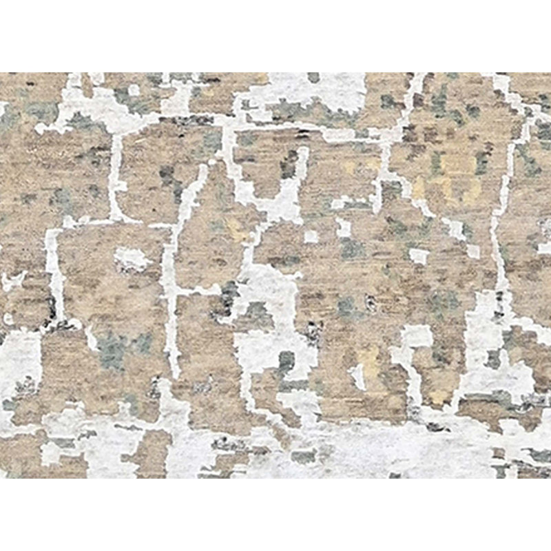 Hand Knotted Abstract Area Rug, Rectangle 12' x 15'