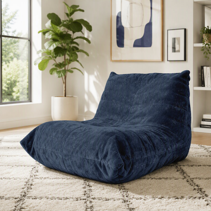 Fauteuil à billes ergonomique avec support pour le corps à 5 positions, Bleu