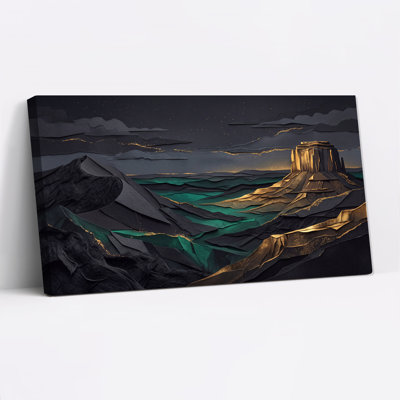 Art mural sur toile Layered Mountains and Mesa