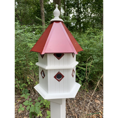 De Soto 27.375 in. H x 16.75 in. W x 16.75 in. D Post Fade Resistant and Rust Resistant Birdhouse